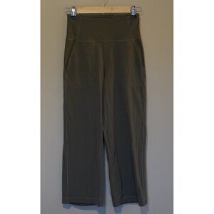 Share Lululemon Align Wide Leg Crop Grey Sage Size 4 SMALL STAIN